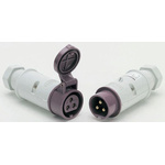 MENNEKES IP44 Purple Cable Mount 2P Industrial Power Socket, Rated At 16A, 20 → 25 V