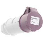 MENNEKES IP44 Purple Cable Mount 3P Industrial Power Socket, Rated At 16A, 20 → 25 V