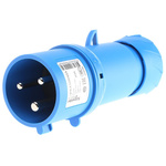 Schneider Electric, PratiKa IP44 Blue Cable Mount 2P + E Industrial Power Plug, Rated At 32A, 230 V