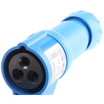 Schneider Electric, PratiKa IP44 Blue Cable Mount 2P + E Industrial Power Socket, Rated At 16A, 230 V