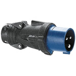 Legrand, HYPRA IP44 Blue Cable Mount 2P + E Industrial Power Plug, Rated At 16A, 230 V