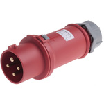 MENNEKES, ProTOP IP44 Red Cable Mount 4P Industrial Power Plug, Rated At 32A, 400 V