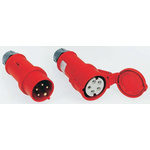 MENNEKES, StarTOP IP44 Red Cable Mount 4P Industrial Power Socket, Rated At 16A, 400 V