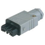 Hirschmann, ST Grey Cable Mount Industrial Power Socket, Rated At 10A, 250 V, 400 V