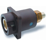 ITT Cannon, Veam Snaplock IP67 Brown Panel Mount 1P Mains Connector Socket, Rated At 250A, 1.0 kV