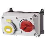 MENNEKES IP67 Yellow 2P+E Right Angle Socket, Rated At 16A, 110 V