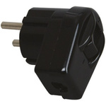 Kopp Black Cable Mount 2P Mains Connector Plug, Rated At 10A, 250 V