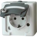 Kopp IP44 Grey Socket, Rated At 16A, 250 V