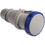 Scame IP66, IP67 Blue Cable Mount 2P + E Industrial Power Socket, Rated At 64A, 230 V