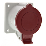 Scame IP44 Red Panel Mount 3P + E Industrial Power Socket, Rated At 32A, 415 V