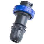 Scame IP66 Blue Cable Mount 2P + E Industrial Power Plug, Rated At 32A, 230 V