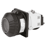Eaton, GHG IP54, IP66 Black Cable Mount 4P Heavy Duty Power Connector Socket, Rated At 32A, 415 V