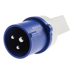 Scame IP20 Blue 1 x 2P + E, 1 x 2P + E Industrial Power Connector Adapter Plug, Socket, Rated At 16A, 250 V