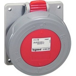 Legrand, P17 Tempra Pro IP66, IP67 Red Panel Mount 3P + E Industrial Power Socket, Rated At 32A, 415 V