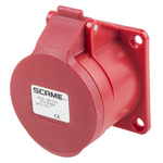 Scame, Optima IP44 Red Panel Mount 6P + E Industrial Power Socket, Rated At 16A, 415 V