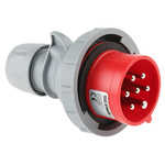 Scame, Optima Seven IP66, IP67 Red Cable Mount 6P + E Industrial Power Plug, Rated At 16A, 415 V