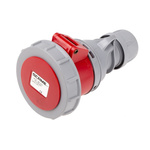 Scame, Optima Seven IP66, IP67 Red Cable Mount 6P + E Industrial Power Socket, Rated At 16A, 415 V