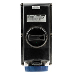 Scame IP66 Blue Surface Mount 2P + E Power Connector Socket ATEX, IECEx, Rated At 32A, 200 → 250 V