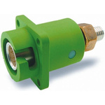 ITT Cannon, Veam Snaplock IP67 Green Panel Mount 1P Mains Connector Socket, Rated At 250A, 1.0 kV