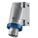 Scame IP67 Blue Wall Mount 2P + E Industrial Power Plug, Rated At 125A, 230 V