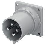 Scame IP44 Red Panel Mount 3P + E Industrial Power Plug, Rated At 32A, 415 V