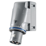 Scame IP44 Blue Wall Mount 2P + E Industrial Power Plug, Rated At 64A, 230 V