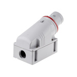 Scame IP44 Red Wall Mount 3P + E Industrial Power Plug, Rated At 64A, 415 V