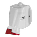 Scame IP44 Red Wall Mount 3P + E Industrial Power Socket, Rated At 64A, 415 V