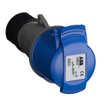 Amphenol Industrial, Easy & Safe IP44 Blue Cable Mount 2P + E Industrial Power Socket, Rated At 16A, 230 V