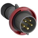 ABB, Easy & Safe IP67 Red Cable Mount 3P + N + E Industrial Power Plug, Rated At 32A, 415 V
