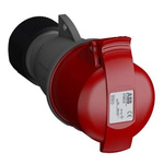 ABB, Easy & Safe IP44 Red Cable Mount 3P + N + E Industrial Power Socket, Rated At 16A, 415 V