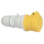 Bals IP44 Yellow Cable Mount 2P + E Industrial Power Socket, Rated At 16A, 110 V
