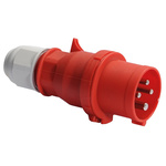 Bals IP44 Red Cable Mount 3P + E Industrial Power Plug, Rated At 16A, 415 V