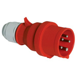 Bals IP44 Red Cable Mount 3P + N + E Industrial Power Plug, Rated At 16A, 415 V