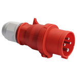 Bals IP44 Red Cable Mount 3P + E Industrial Power Plug, Rated At 32A, 415 V