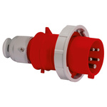 Bals IP67 Red Cable Mount 3P + N + E Industrial Power Plug, Rated At 16A, 415 V