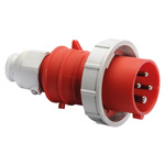 Bals IP67 Red Cable Mount 3P + E Industrial Power Plug, Rated At 32A, 415 V