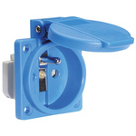 Bals IP54 Blue Panel Mount 2P + E Industrial Power Socket, Rated At 16A, 250 V