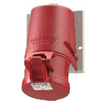 MENNEKES, P-4011101-01 IP44 Red Wall Mount 3P+E Socket, Rated At 16A, 415 V