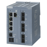 Siemens Ethernet Switch, 5 RJ45 port, 24V dc, 10 Mbit/s, 100 Mbit/s Transmission Speed, DIN Rail Mount XB205, 1, 3, 5