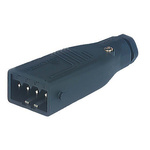 Hirschmann, STAS IP54 Black Cable Mount 4P + E Power Connector Plug, Rated At 10A, 250 V dc, 400 V ac