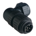 Hirschmann, CA IP66, IP67 Black Screw 6 + PE Angled Industrial Power Plug, Rated At 10A, 230 V, 400 V