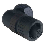 Hirschmann, CA IP66, IP67 Black Screw 6 + PE Angled Industrial Power Socket, Rated At 10A, 230 V, 400 V