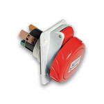 Schneider Electric, PKY IP67 Cable Mount 3P + E Socket, Rated At 32A, 380 → 415 V,With Phase Inverter