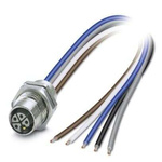 Phoenix Contact, 1425 IP67 Rear Mount 5P Power Connector Socket, Rated At 12A, 63 V