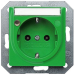 Siemens IP20 Green Socket Socket, Rated At 16A, 250 V