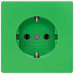 Siemens IP20 Green Socket Socket, Rated At 16A, 250 V