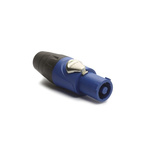 Amphenol Audio, HP IP54 Blue Cable Mount 3P Power Connector Plug, Rated At 25A, 250 V No