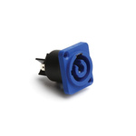 Amphenol Audio, HP IP54 Blue Panel Mount 3P Power Connector Plug, Rated At 25A, 250 V No