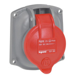 Legrand, Hypra IP44 Red 3P + N + E Socket Socket, Rated At 16A, 415 V No